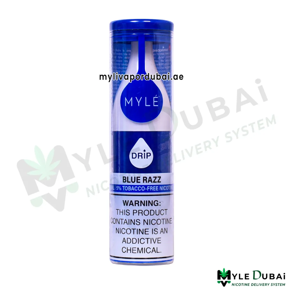 Myle Drip Blue Razz Disposable Device