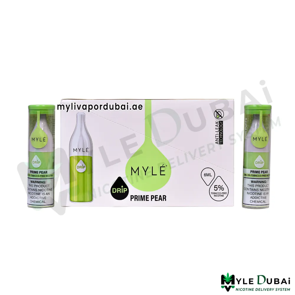 Myle Drip Prime Pear Disposable Device