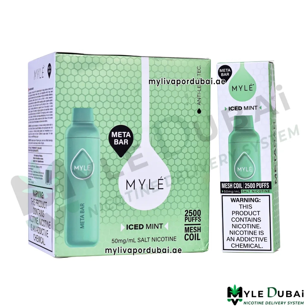 Myle Meta Bar Iced Mint Disposable Device