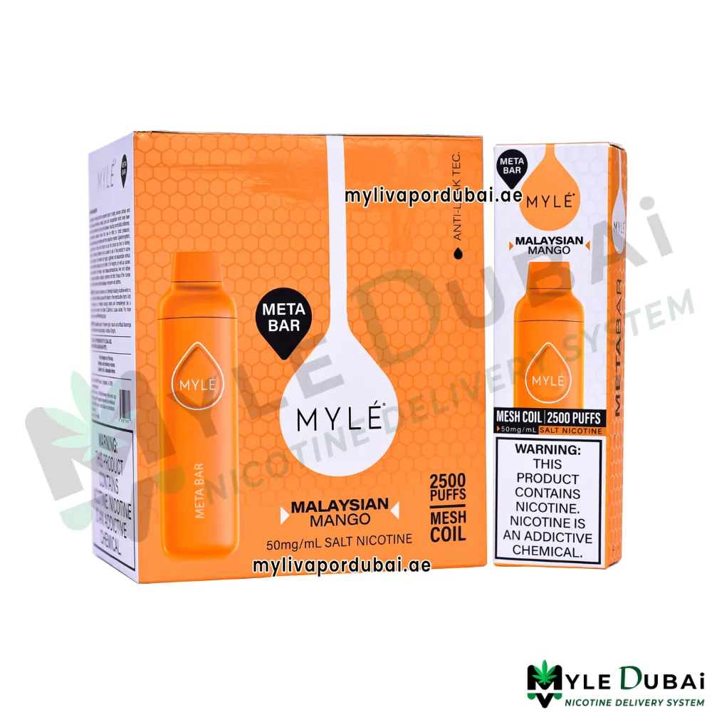 Myle Meta Bar Malaysian Mango Disposable Device