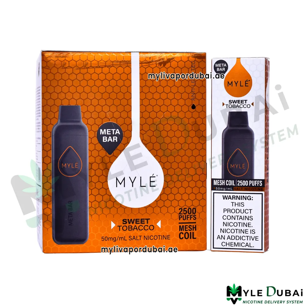 Myle Meta Bar Sweet Tobacco Disposable Device