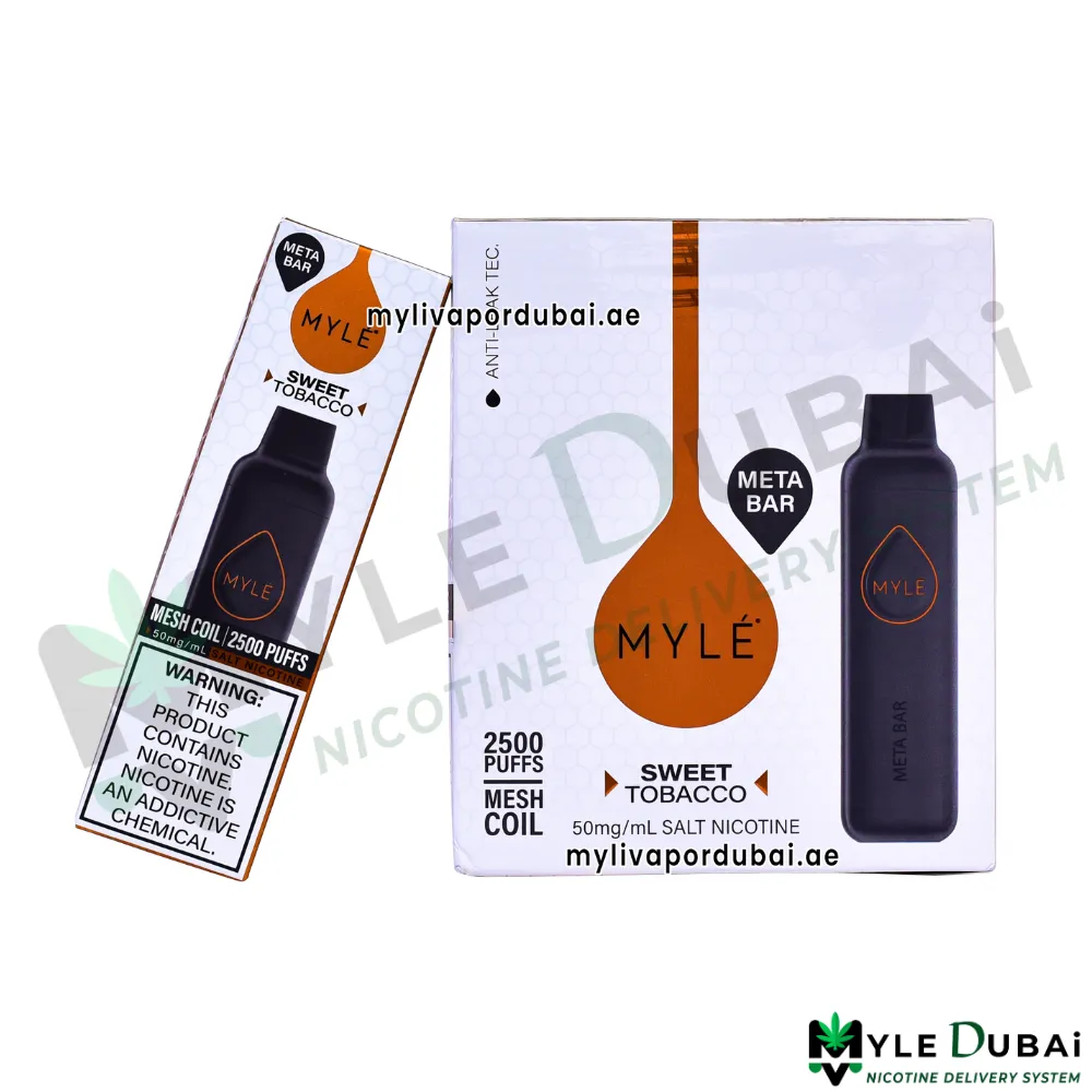 Myle Meta Bar Sweet Tobacco Disposable Device