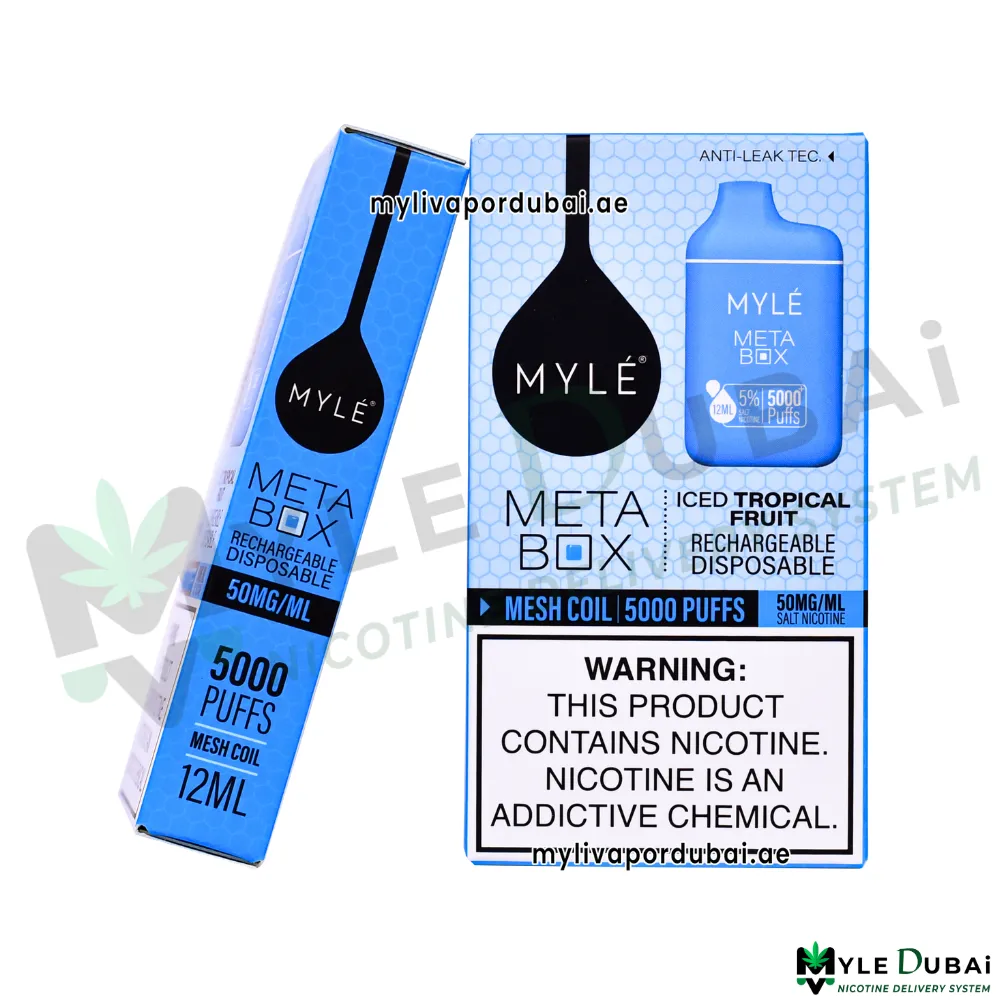 Myle Meta Box Iced Tropical Fruit Disposable Device