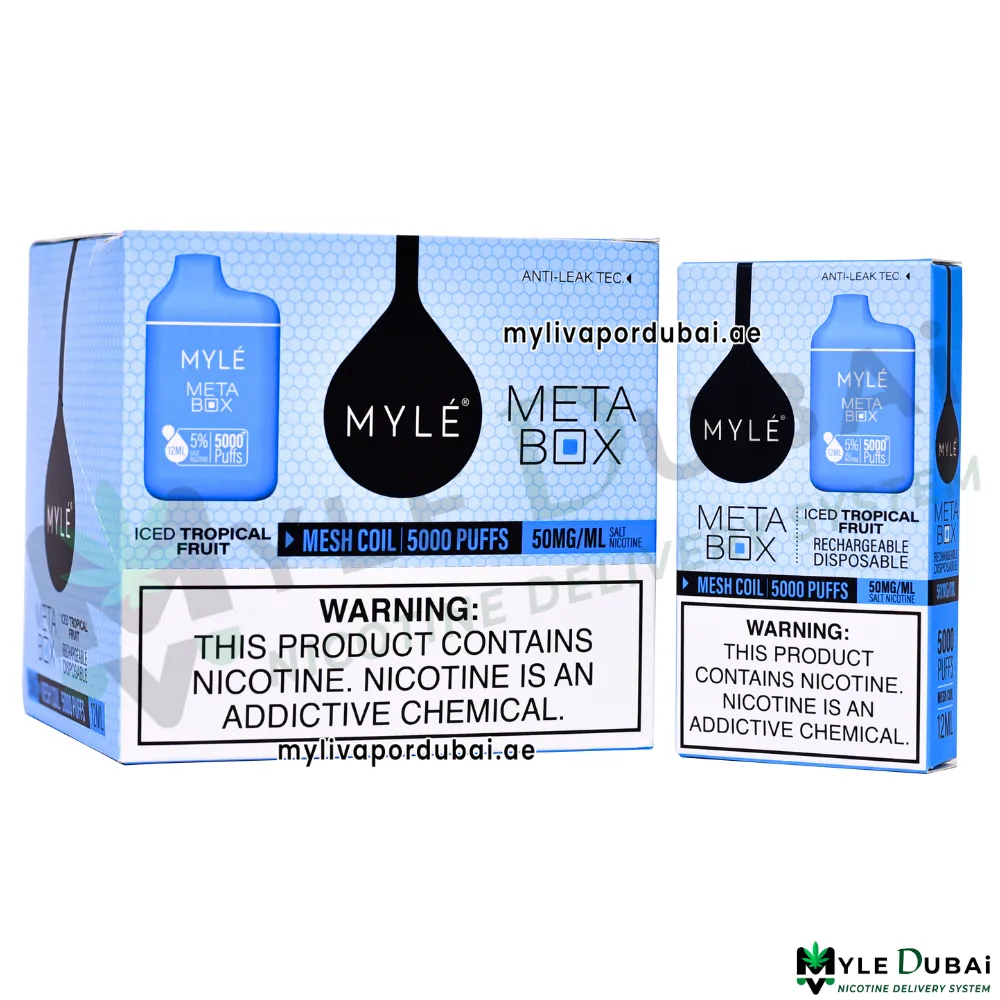 Myle Meta Box Iced Tropical Fruit Disposable Device