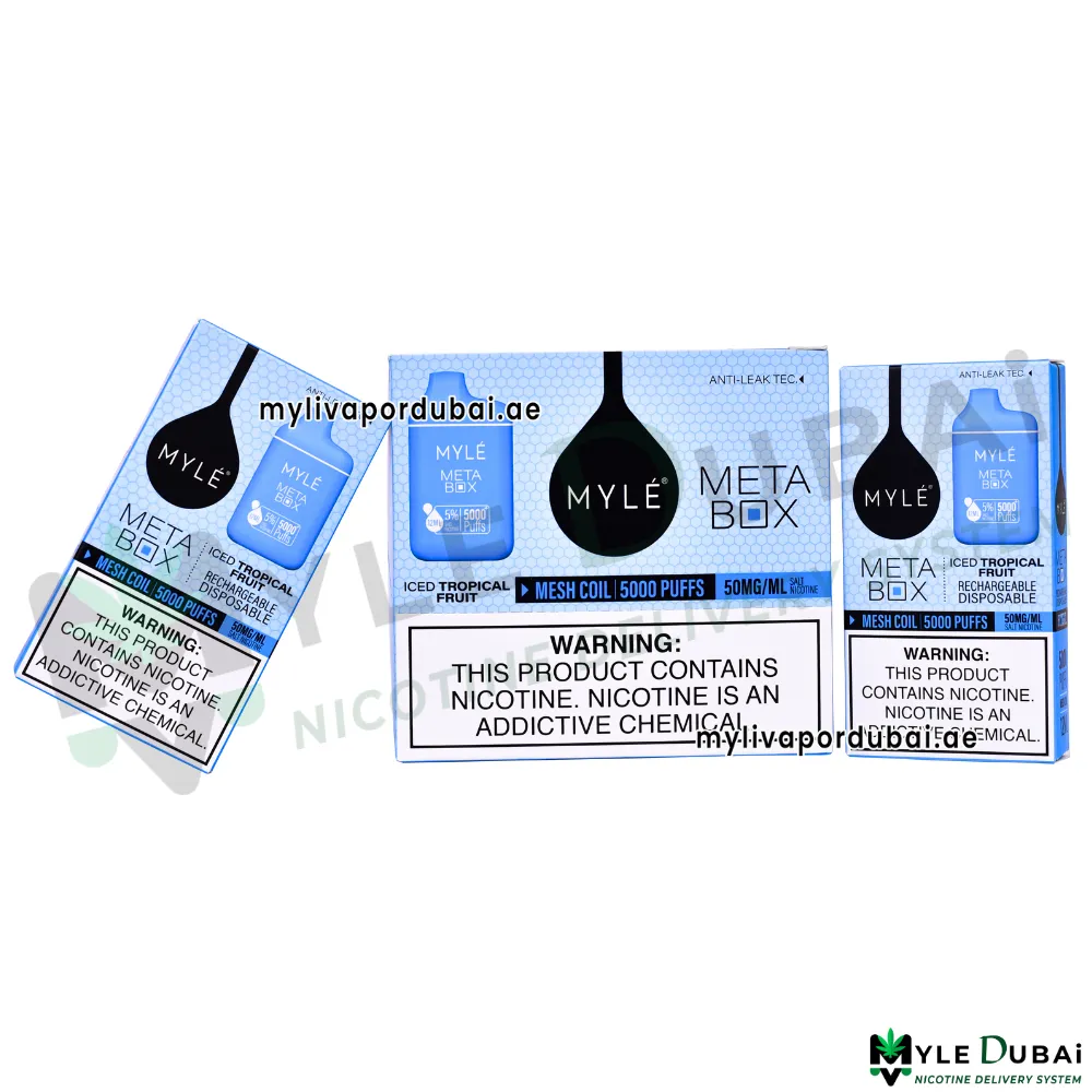 Myle Meta Box Iced Tropical Fruit Disposable Device