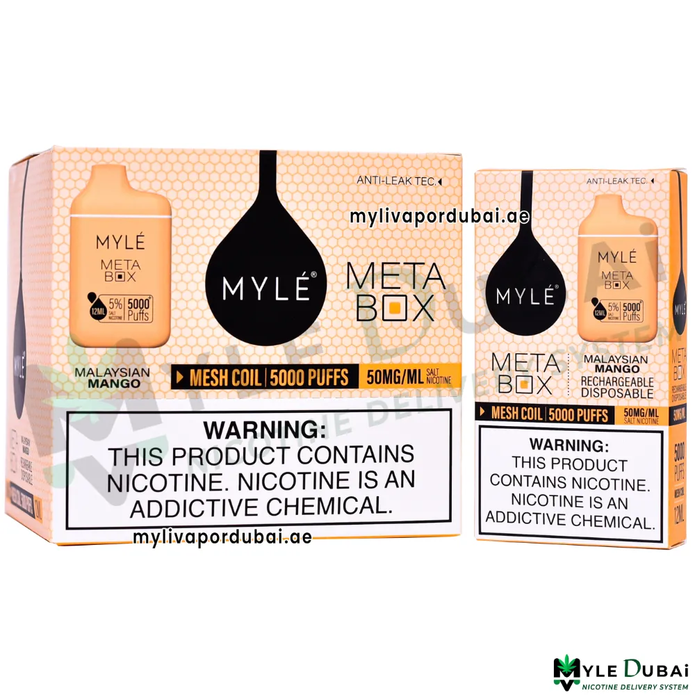Myle Meta Box Malaysian Mango Disposable Device
