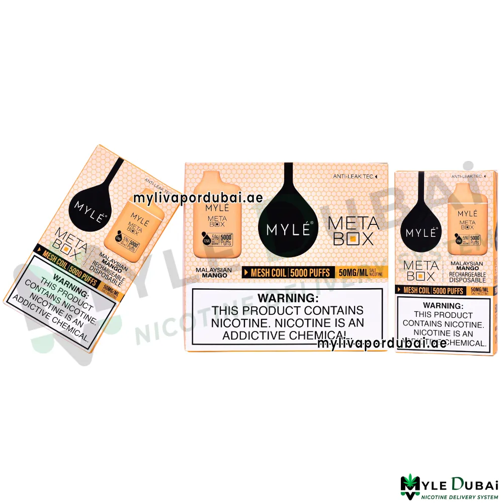 Myle Meta Box Malaysian Mango Disposable Device