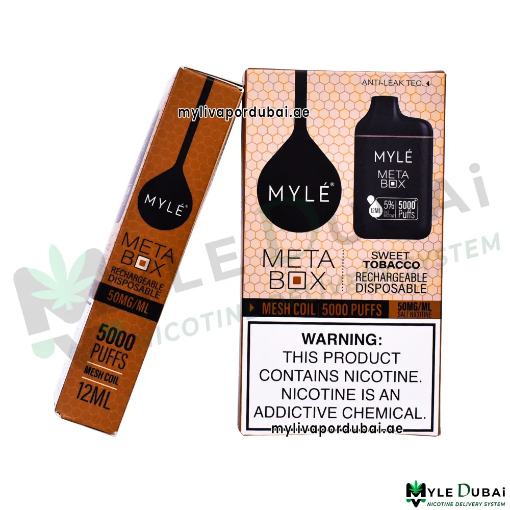 Myle Meta Box Sweet Tobacco Disposable Device