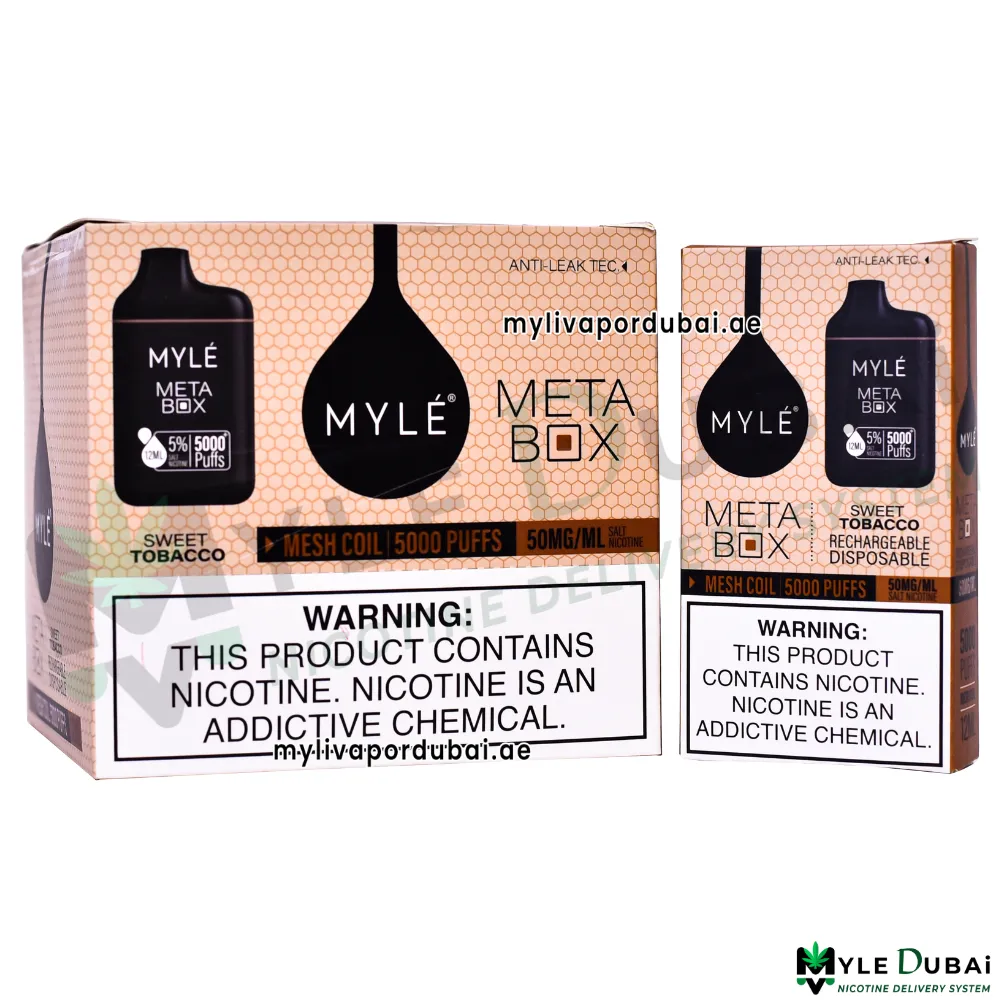 Myle Meta Box Sweet Tobacco Disposable Device