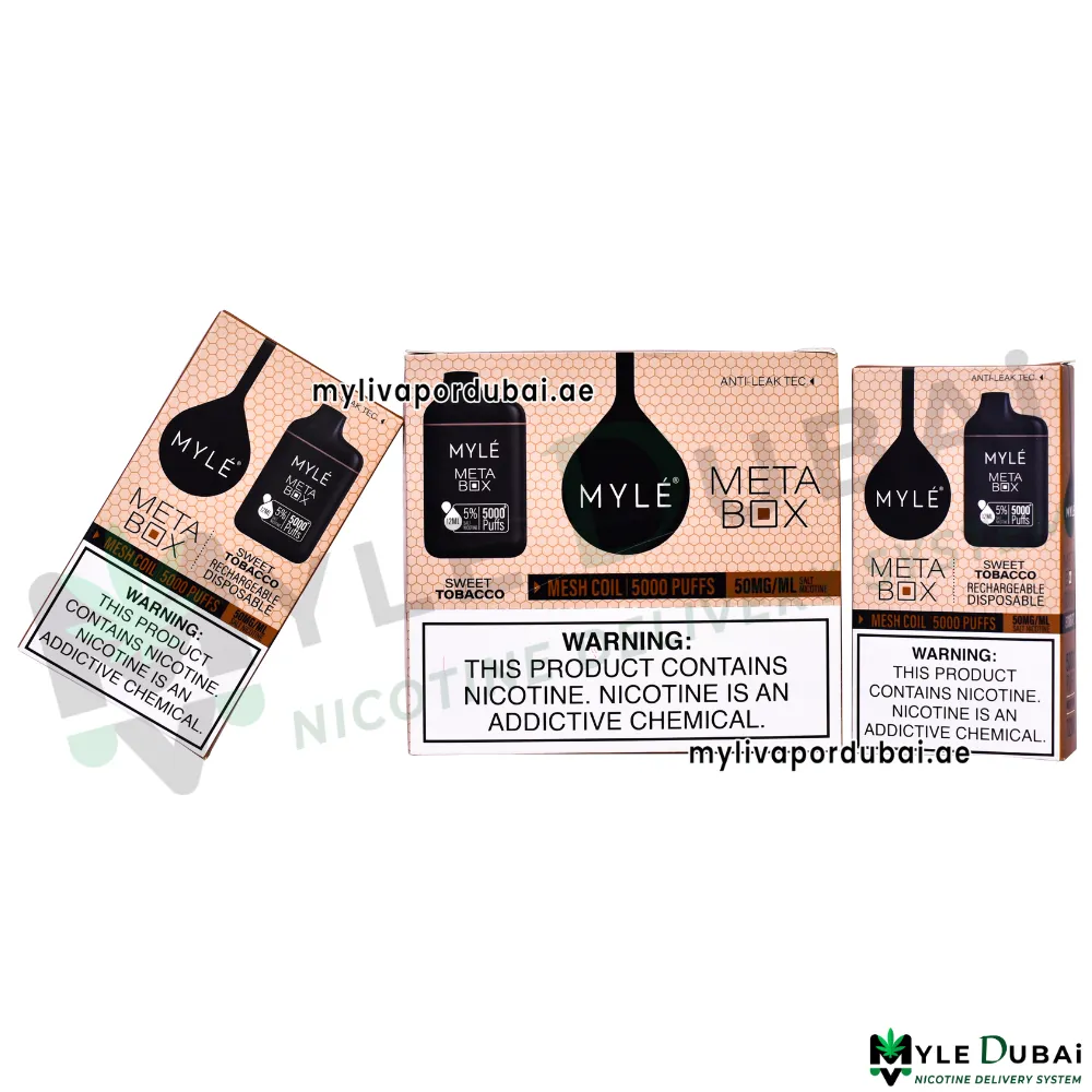 Myle Meta Box Sweet Tobacco Disposable Device