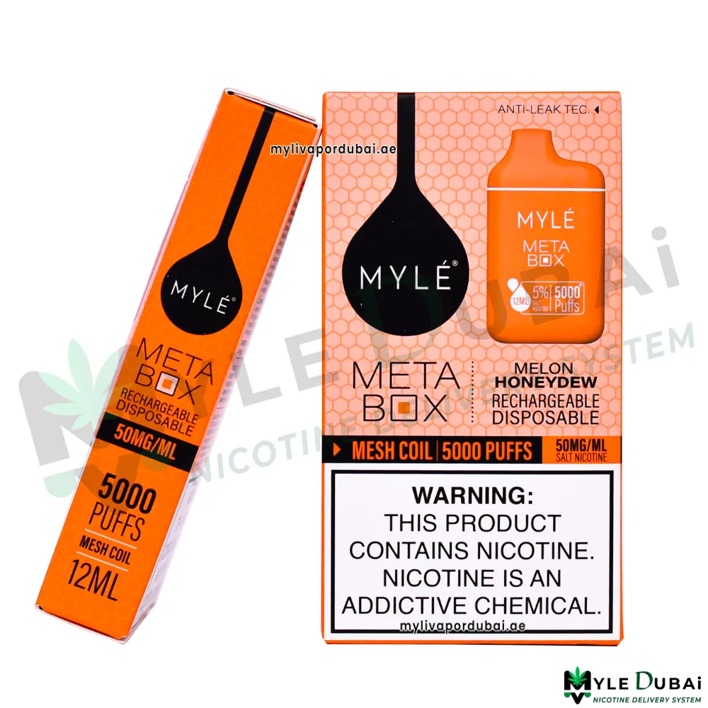 Myle Meta Box Melon Honeydew Disposable Device