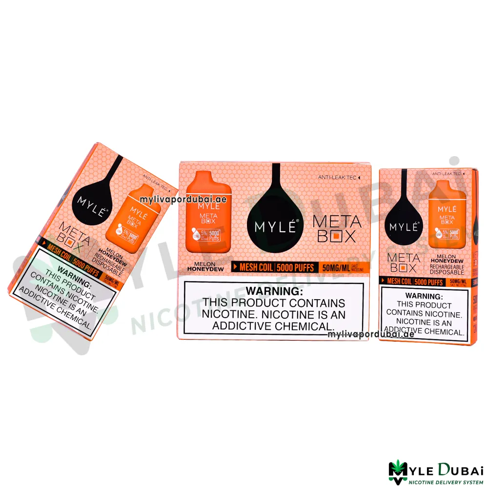 Myle Meta Box Melon Honeydew Disposable Device