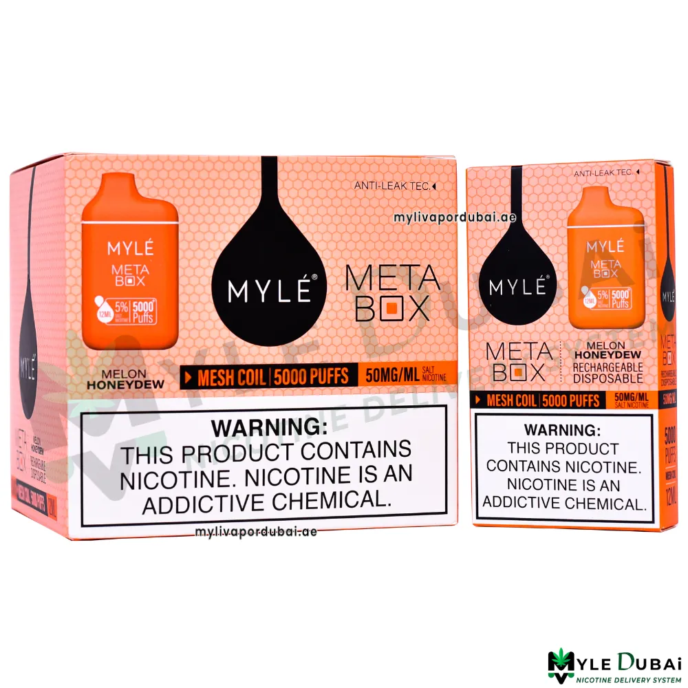 Myle Meta Box Melon Honeydew Disposable Device