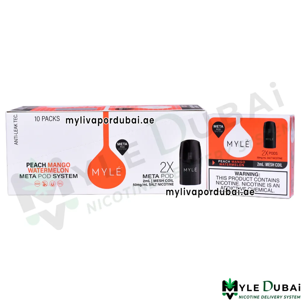 Myle Meta V5 Peach Mango Watermelon Pods