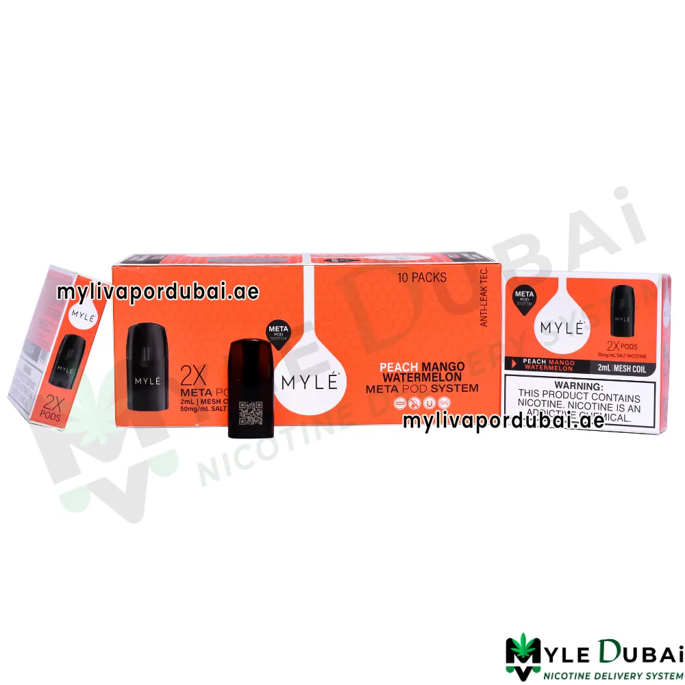 Myle Meta V5 Peach Mango Watermelon Pods