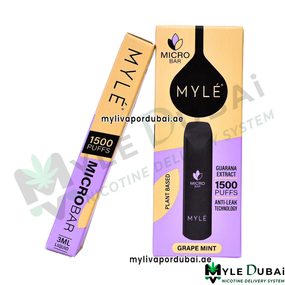 Myle Micro Bar Grape Mint Plant Based Device
