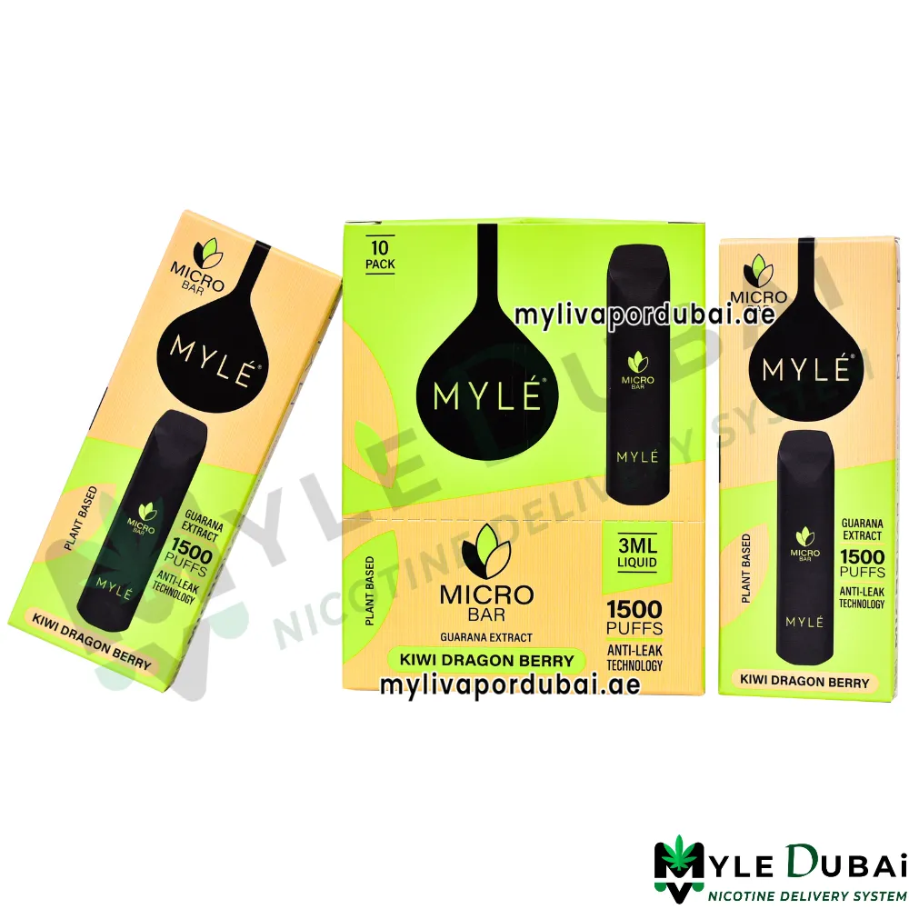 Myle Micro Bar Kiwi Dragon Berry Plant Based Device
