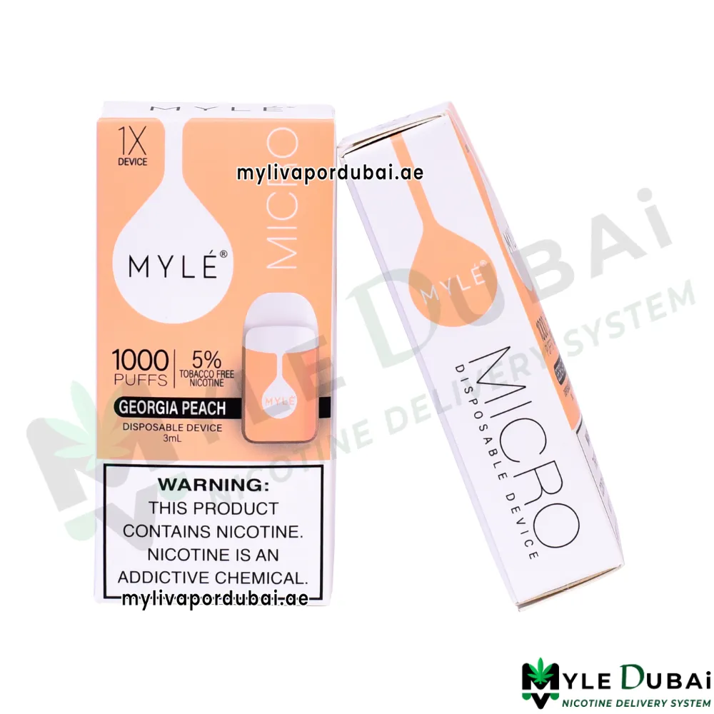 Myle Micro Georgia Peach Disposable Device