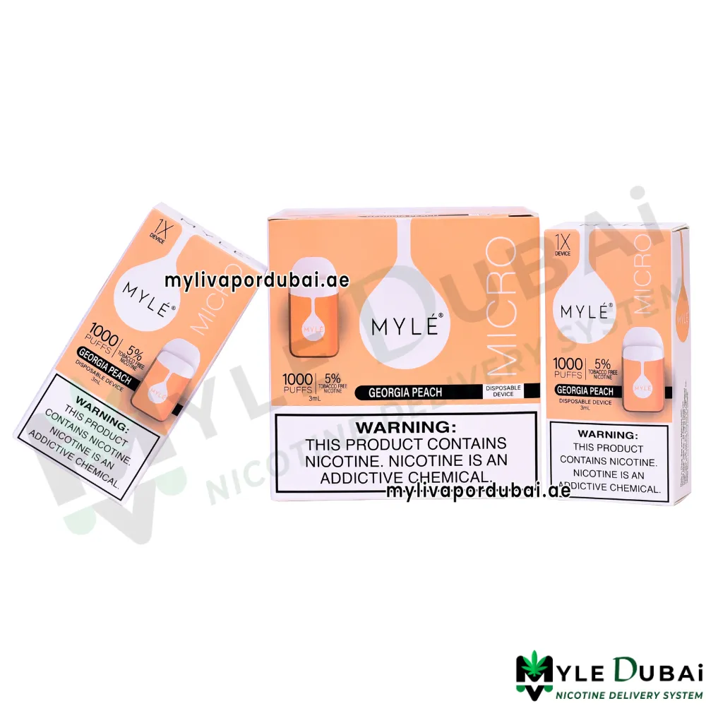 Myle Micro Georgia Peach Disposable Device
