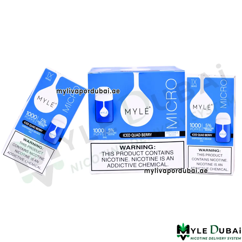 Myle Micro Iced Quad Berry Disposable Device