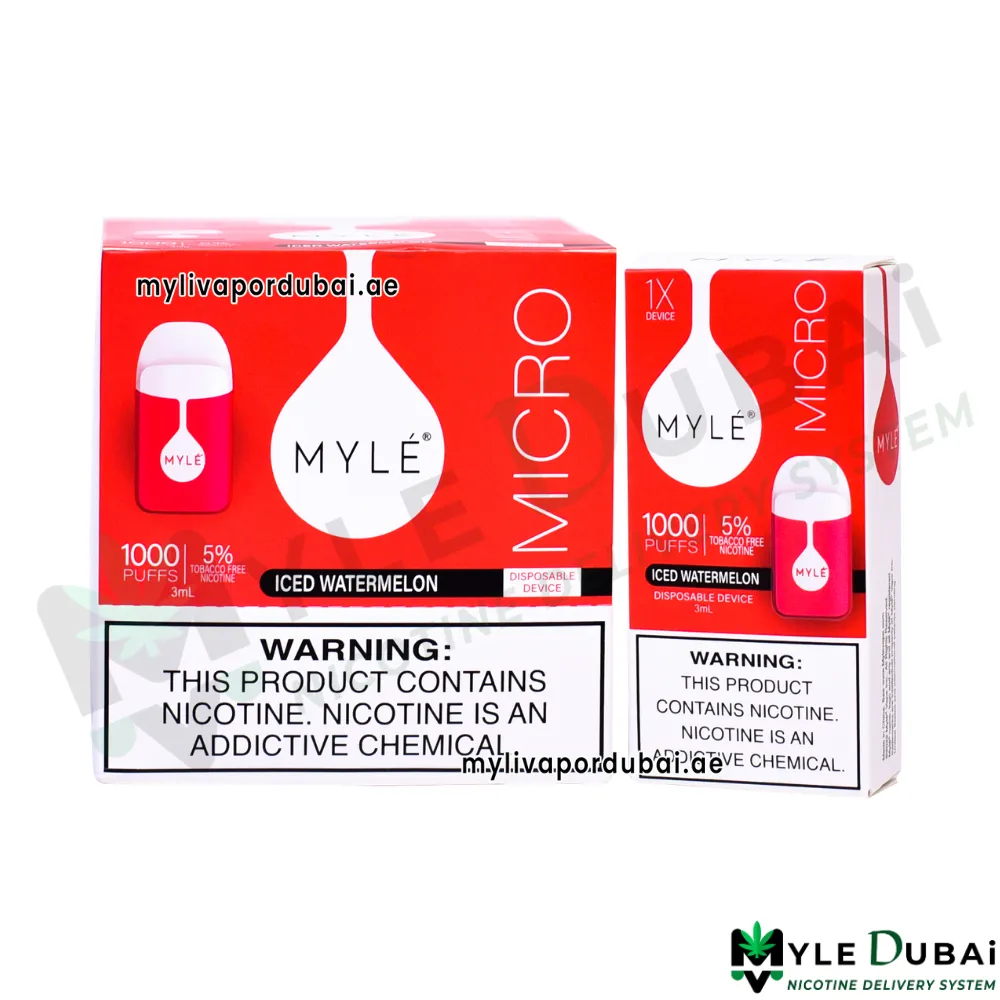 Myle Micro Iced Watermelon Disposable Device