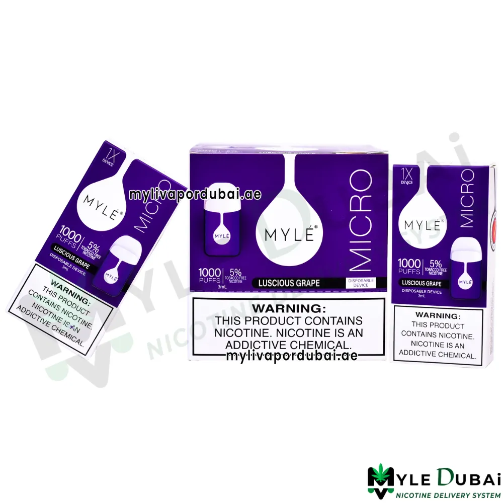 Myle Micro Luscious Grape Disposable Device
