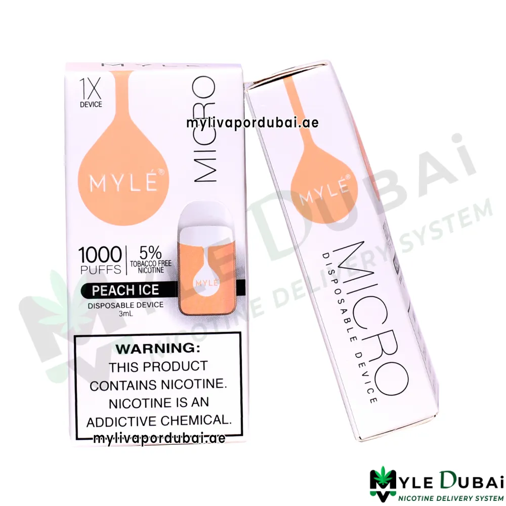 Myle Micro Peach Ice Disposable Device