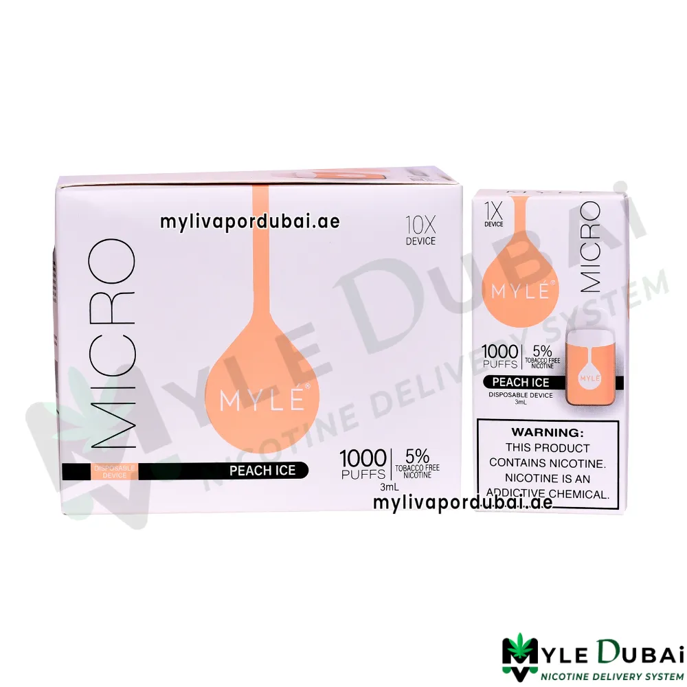 Myle Micro Peach Ice Disposable Device