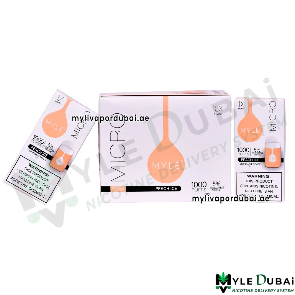 Myle Micro Peach Ice Disposable Device