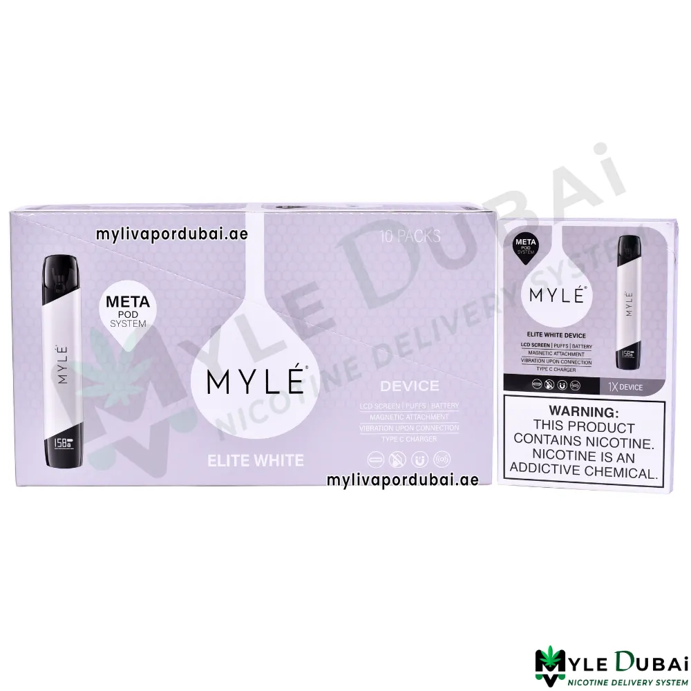 Myle Meta V5 Elite White Device