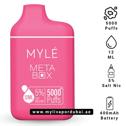 Myle Meta Box Pineapple Coconut Strawberry Disposable Device