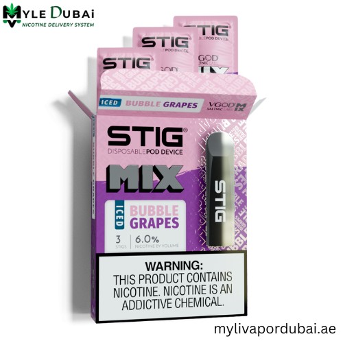 Stig VGOD Iced Bubble Grapes Disposable Pod Vape